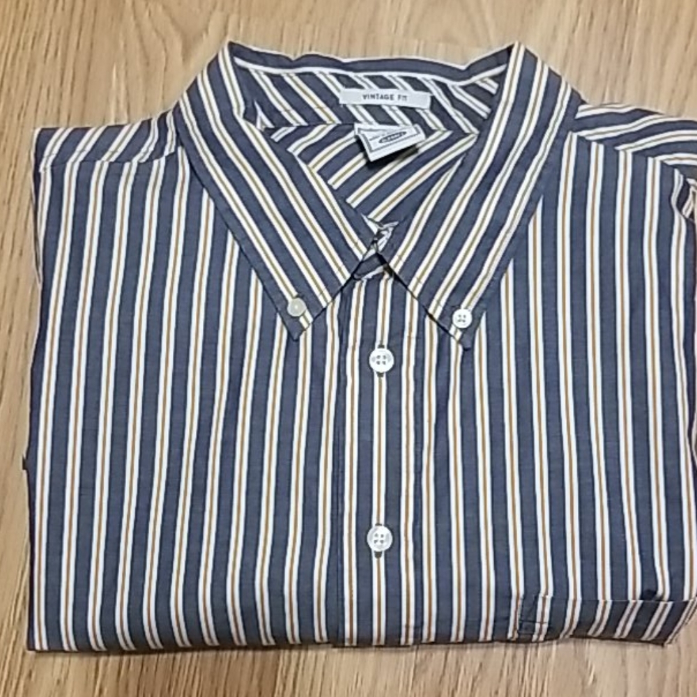 <OLD NAVY> Vintage Fit Long Sleeve Cotton Shirt